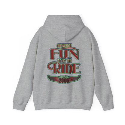 Red Sleigh Toy Run-Unisex Heavy Blend™ Hooded Sweatshirt