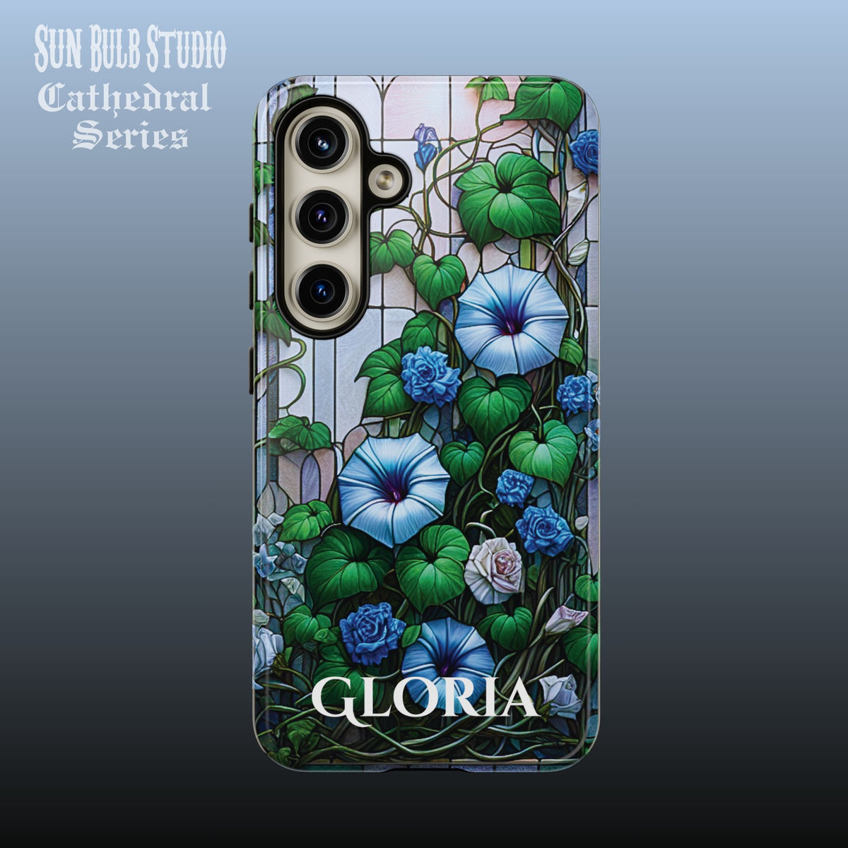 Cathedral Morning Glories - Personalized Phone Case
