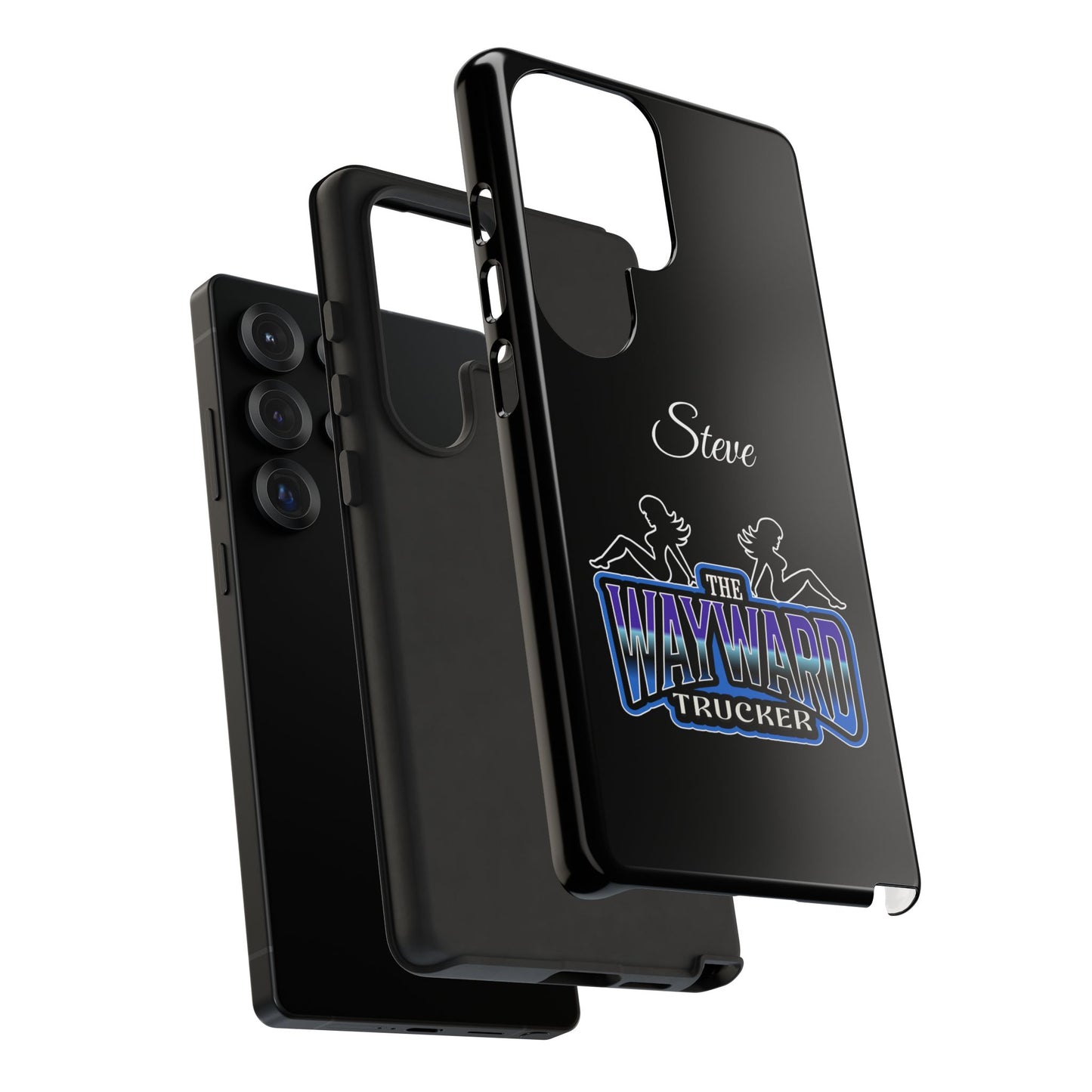 Personalized 'The Wayward Trucker' Phone Case — Custom Name Tough Case for Truck Drivers