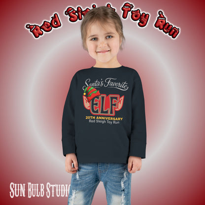 Santa’s Favorite ELF – Red (TODDLER Long Sleeve)