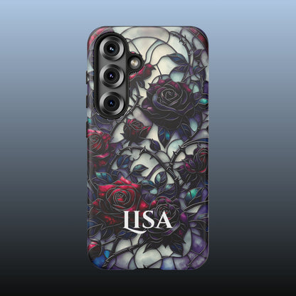 Cathedral Night Roses - Personalized Phone Case