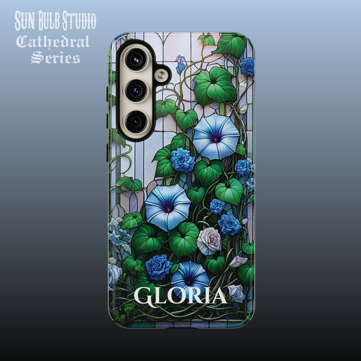 Cathedral Morning Glories - Personalized Phone Case