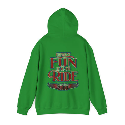 Red Sleigh Toy Run-Unisex Heavy Blend™ Hooded Sweatshirt