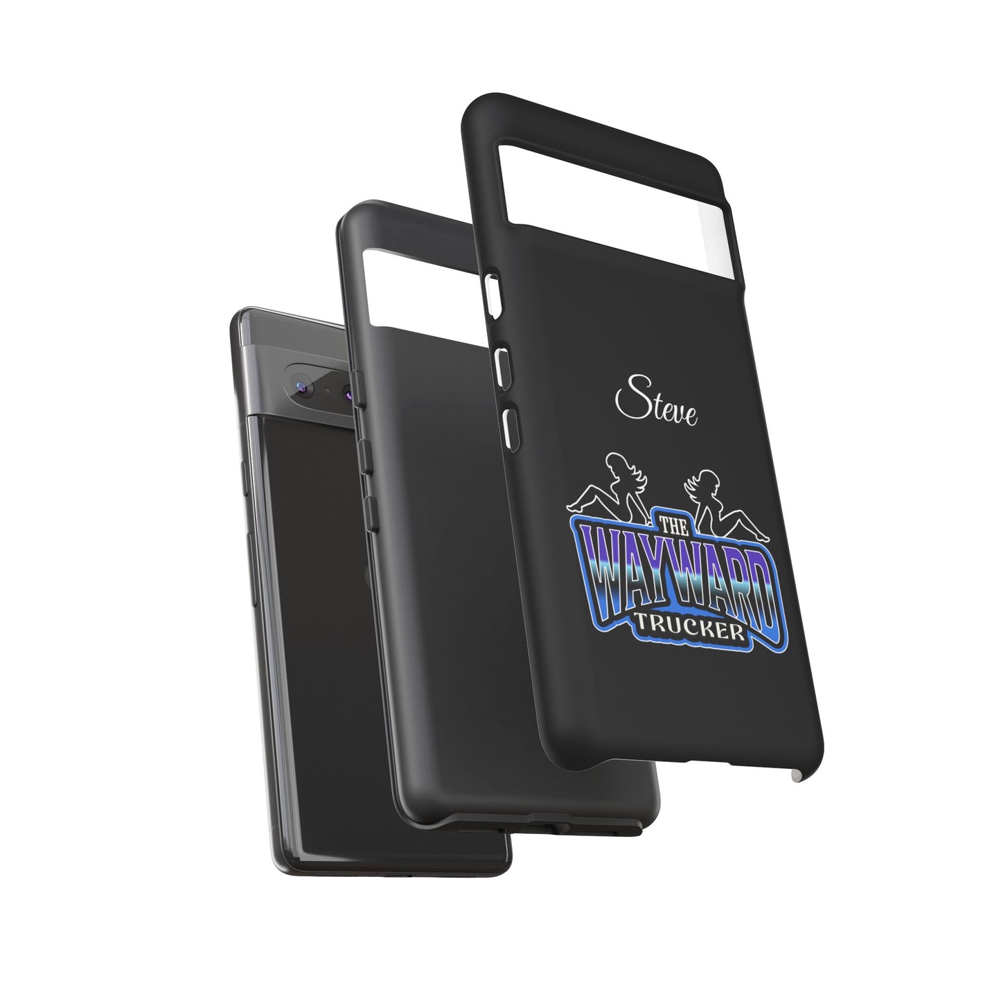 Personalized 'The Wayward Trucker' Phone Case — Custom Name Tough Case for Truck Drivers