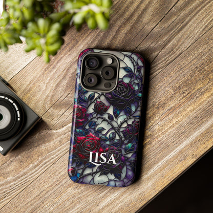 Cathedral Night Roses - Personalized Phone Case