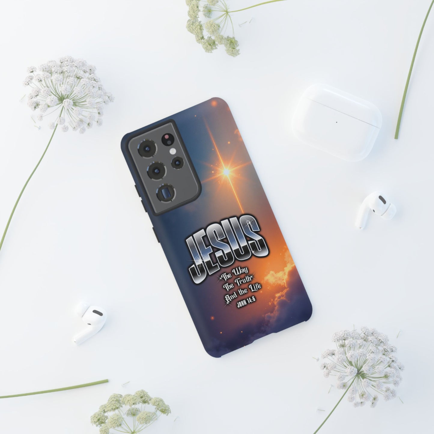 JESUS — The Way, The Truth, The Life — Radiant Sunrise Edition Phone Case
