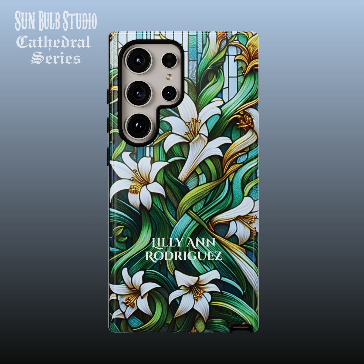 Cathedral Lilies - Personalized Phone Case