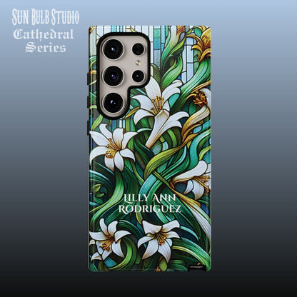 Cathedral Lilies - Personalized Phone Case