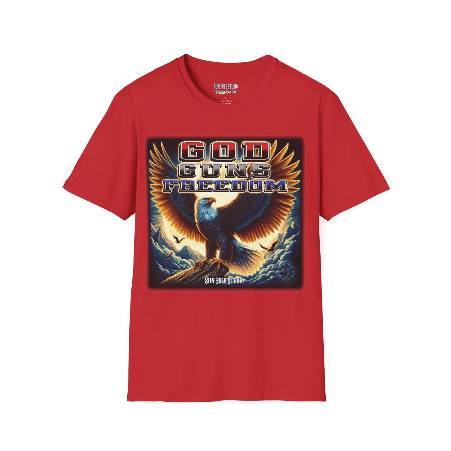 God. Guns. Freedom. – Patriotic Eagle T-Shirt