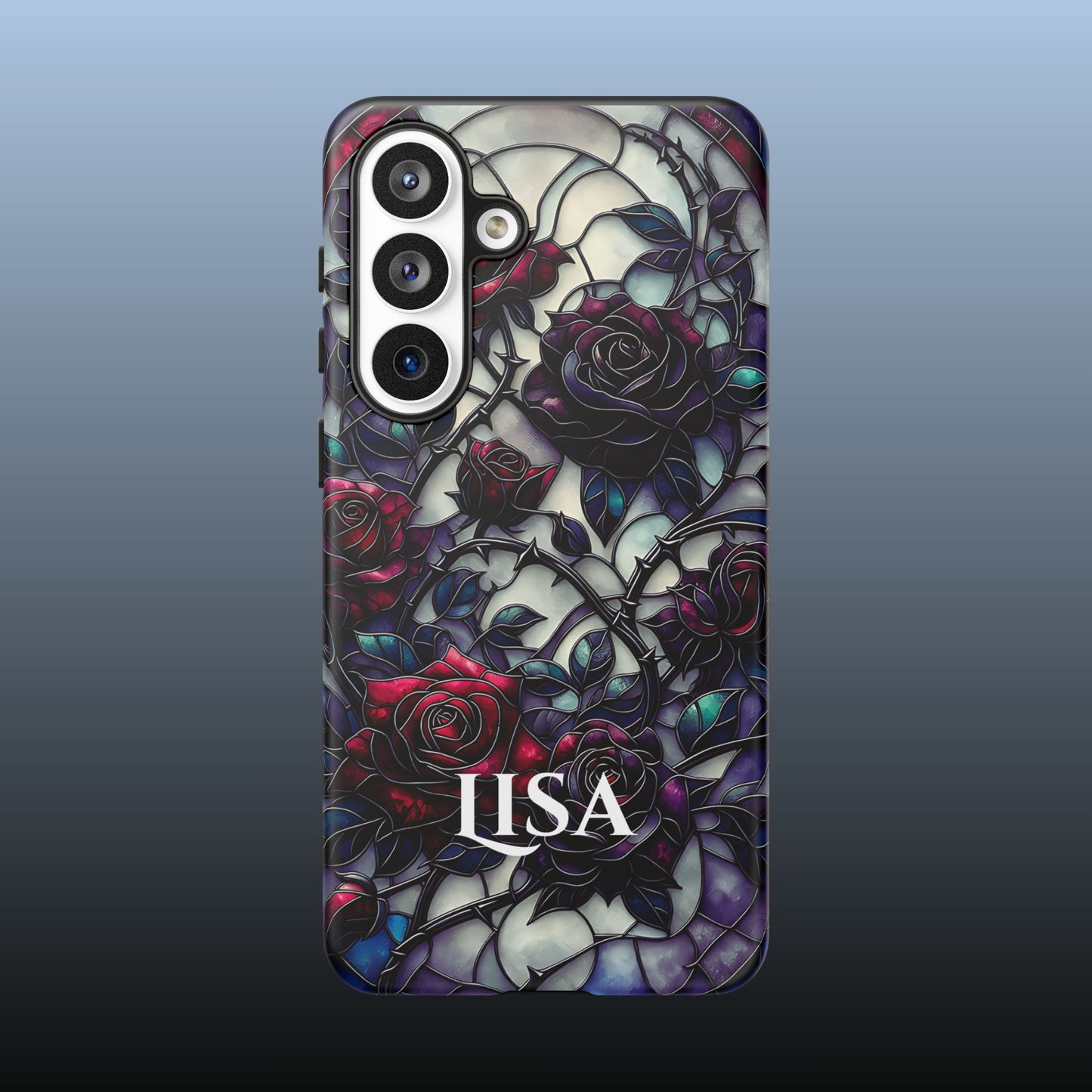 Cathedral Night Roses - Personalized Phone Case