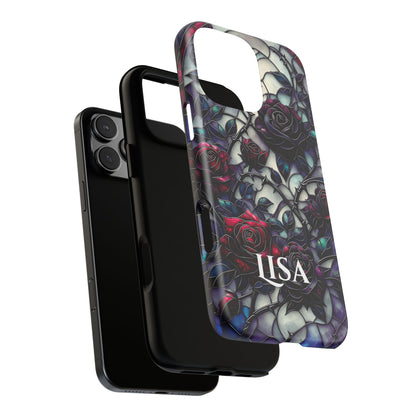 Cathedral Night Roses - Personalized Phone Case