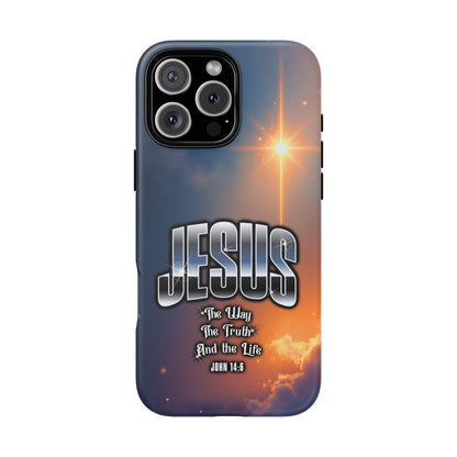 JESUS — The Way, The Truth, The Life — Radiant Sunrise Edition Phone Case