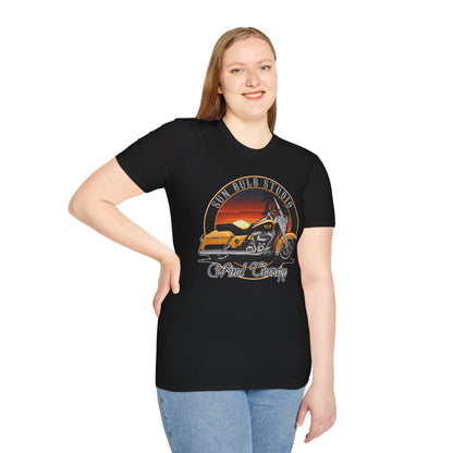 Wind Therapy Vintage Motorcycle T-Shirt | Sunset Ride Graphic Tee