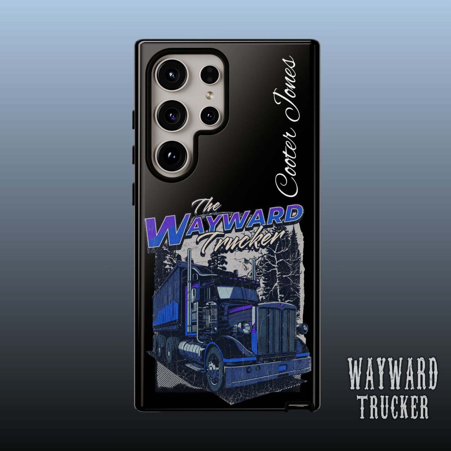 The Wayward Trucker™ Midnight Blue Edition— Personalized Phone Case