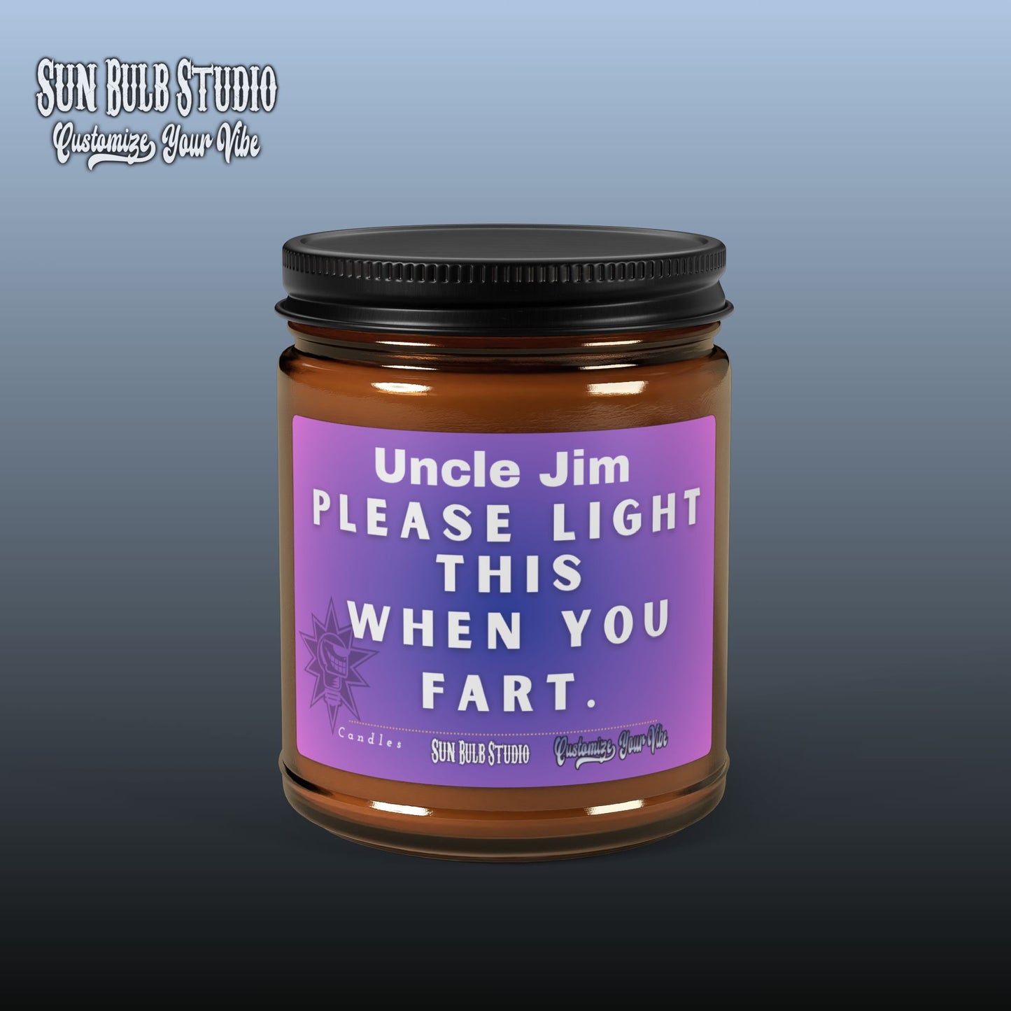 Customize Your Vibe™ Personalized Candle – Light This When You Fart