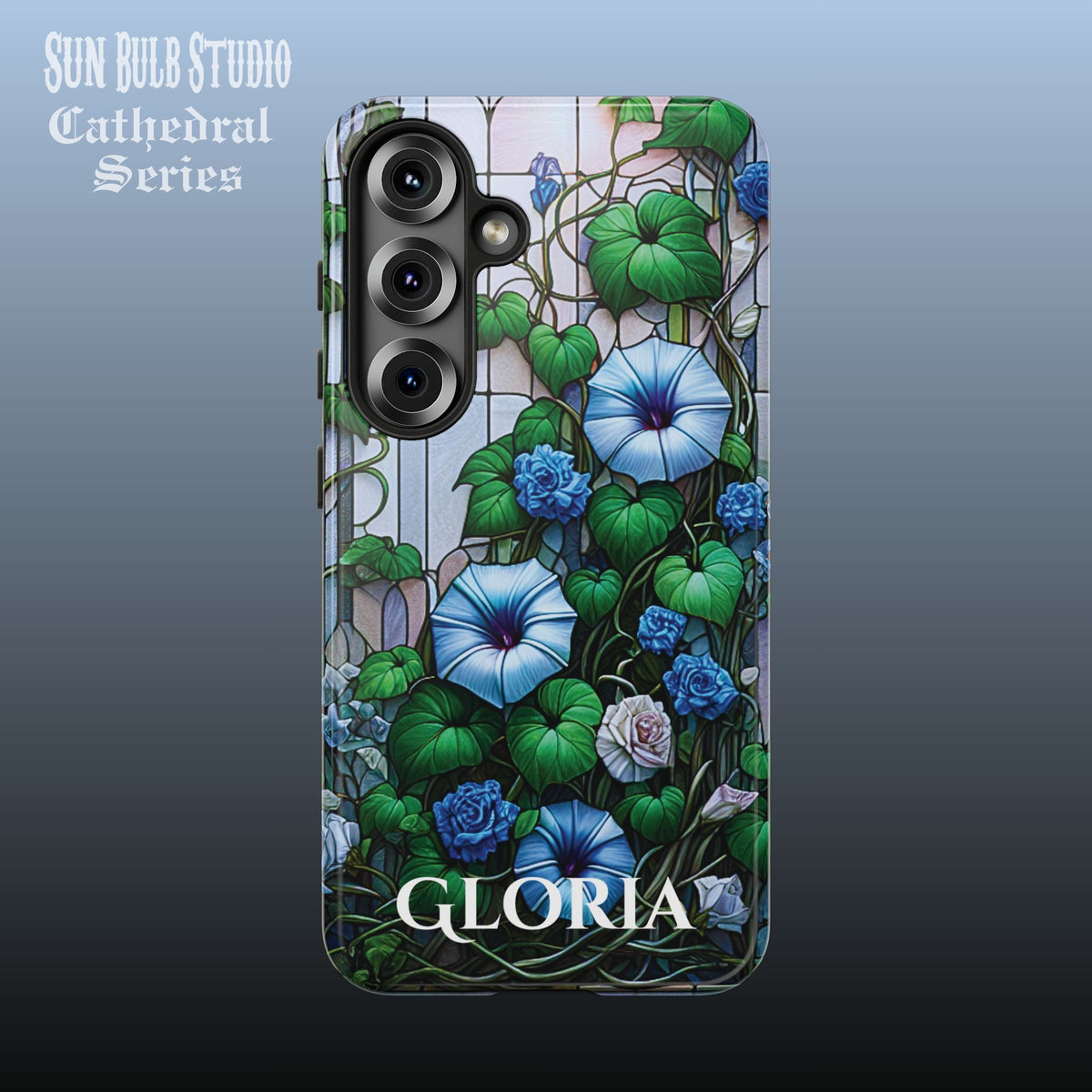 Cathedral Morning Glories - Personalized Phone Case