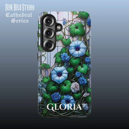 Cathedral Morning Glories - Personalized Phone Case