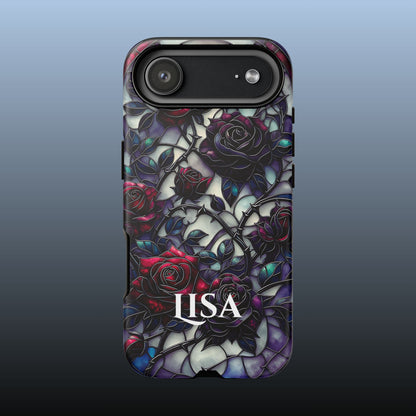 Cathedral Night Roses - Personalized Phone Case
