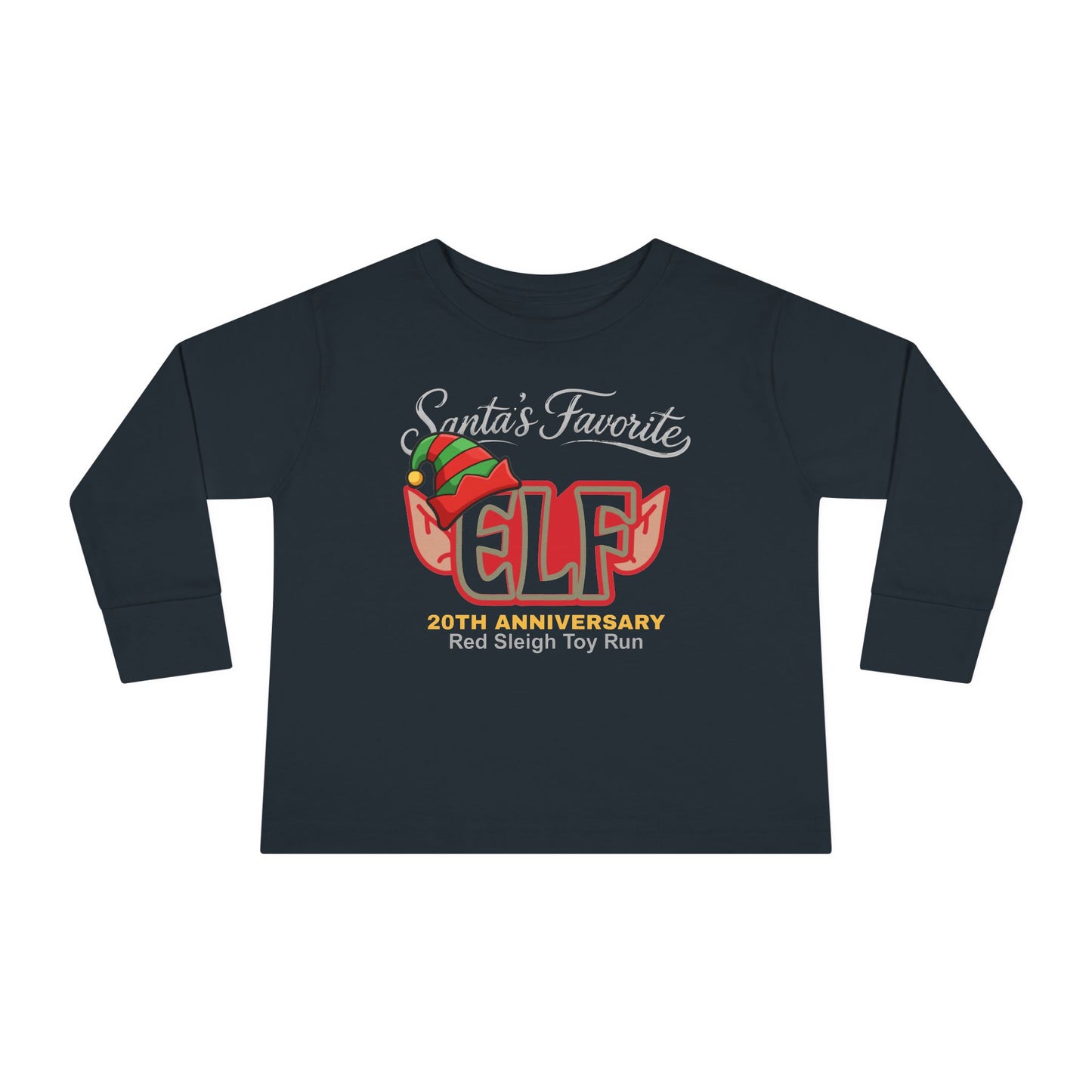 Santa’s Favorite ELF – Red (TODDLER Long Sleeve)