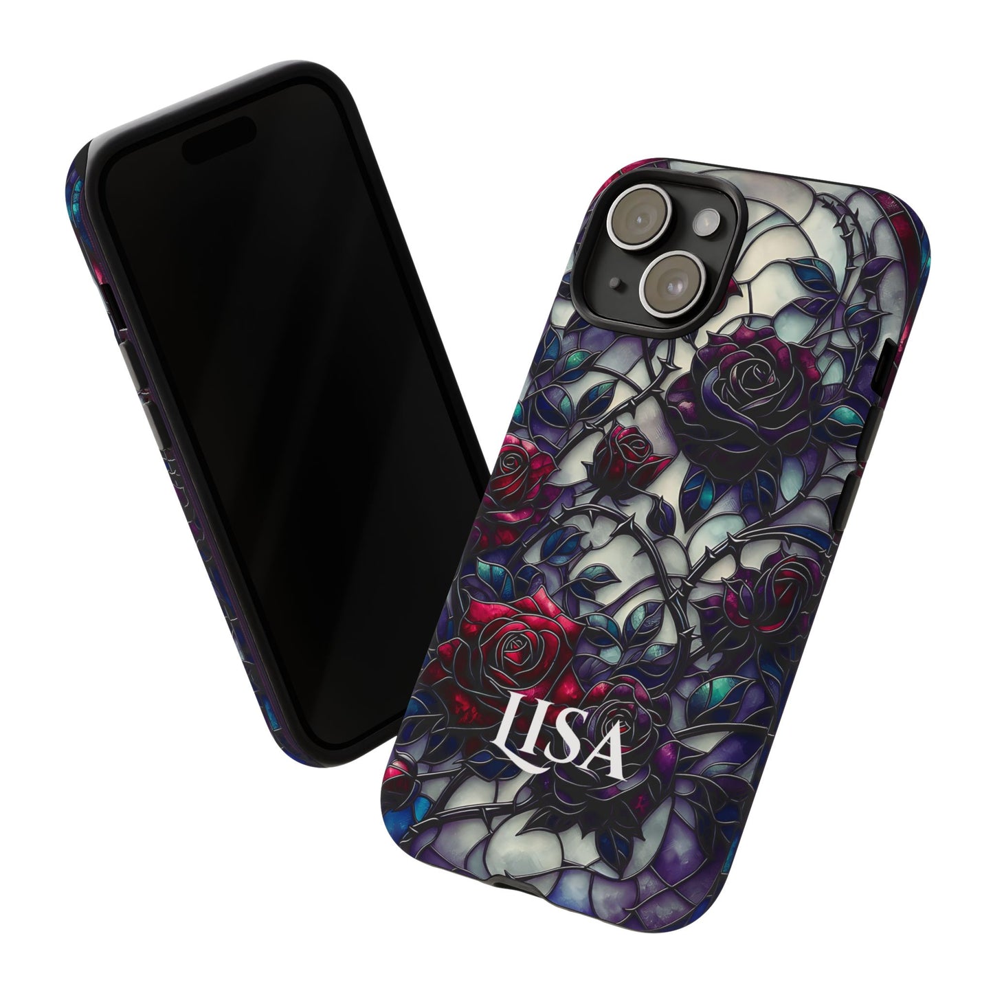 Cathedral Night Roses - Personalized Phone Case