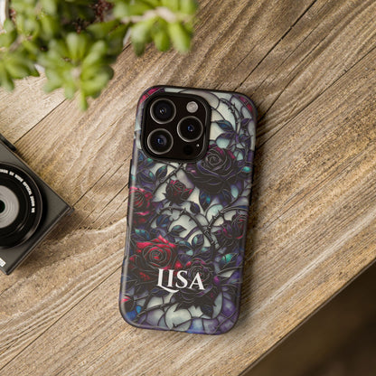Cathedral Night Roses - Personalized Phone Case