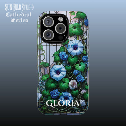 Cathedral Morning Glories - Personalized Phone Case