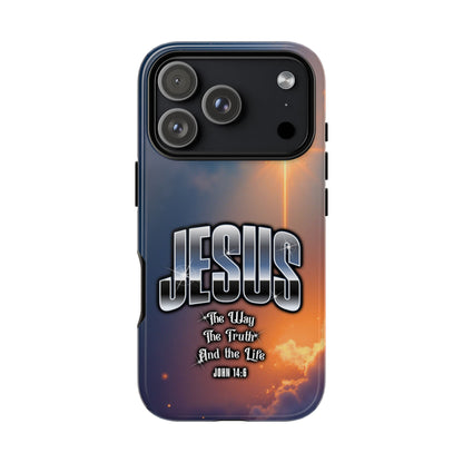 JESUS — The Way, The Truth, The Life — Radiant Sunrise Edition Phone Case