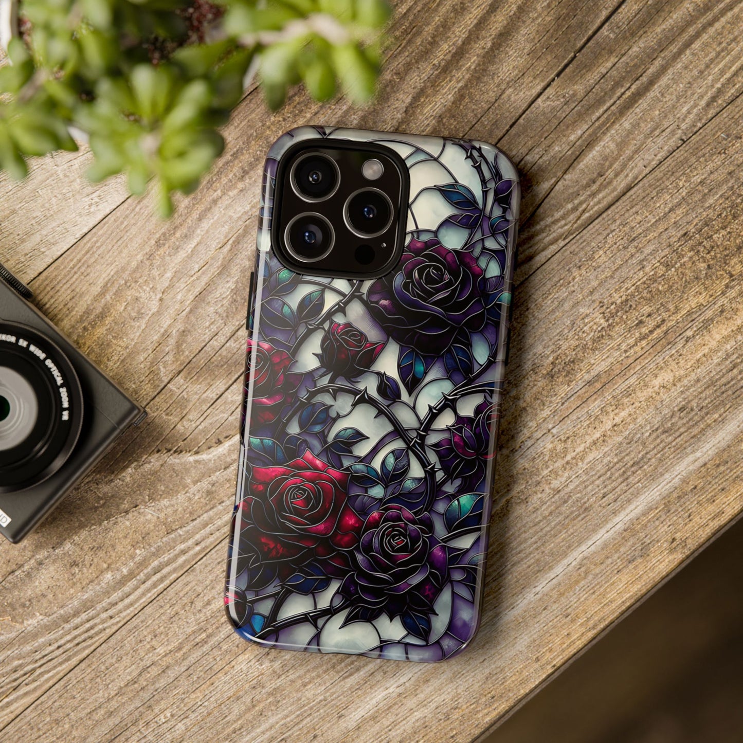 Cathedral Night Roses – Phone Case