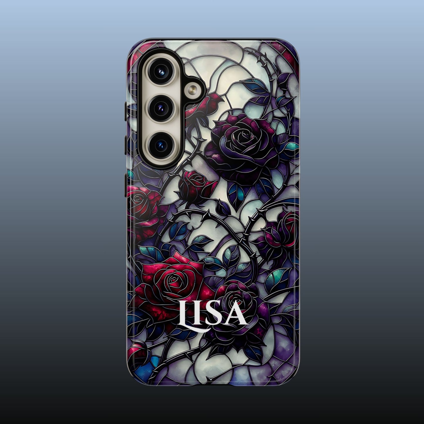 Cathedral Night Roses - Personalized Phone Case