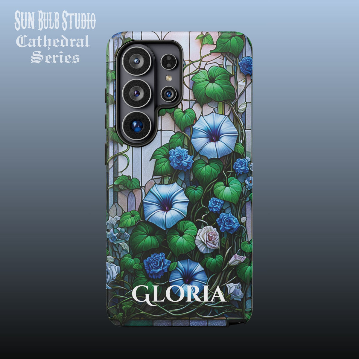 Cathedral Morning Glories - Personalized Phone Case