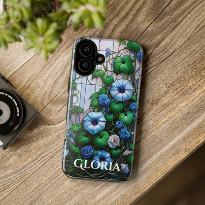 Cathedral Morning Glories - Personalized Phone Case