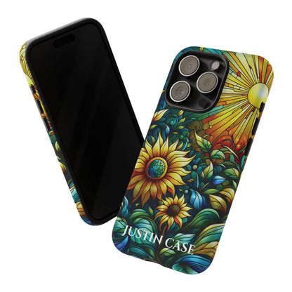 Cathedral Sunflowers - Personalized Phone Case