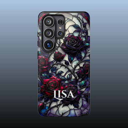 Cathedral Night Roses - Personalized Phone Case