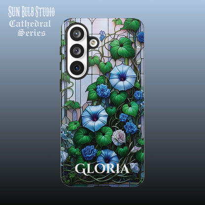 Cathedral Morning Glories - Personalized Phone Case