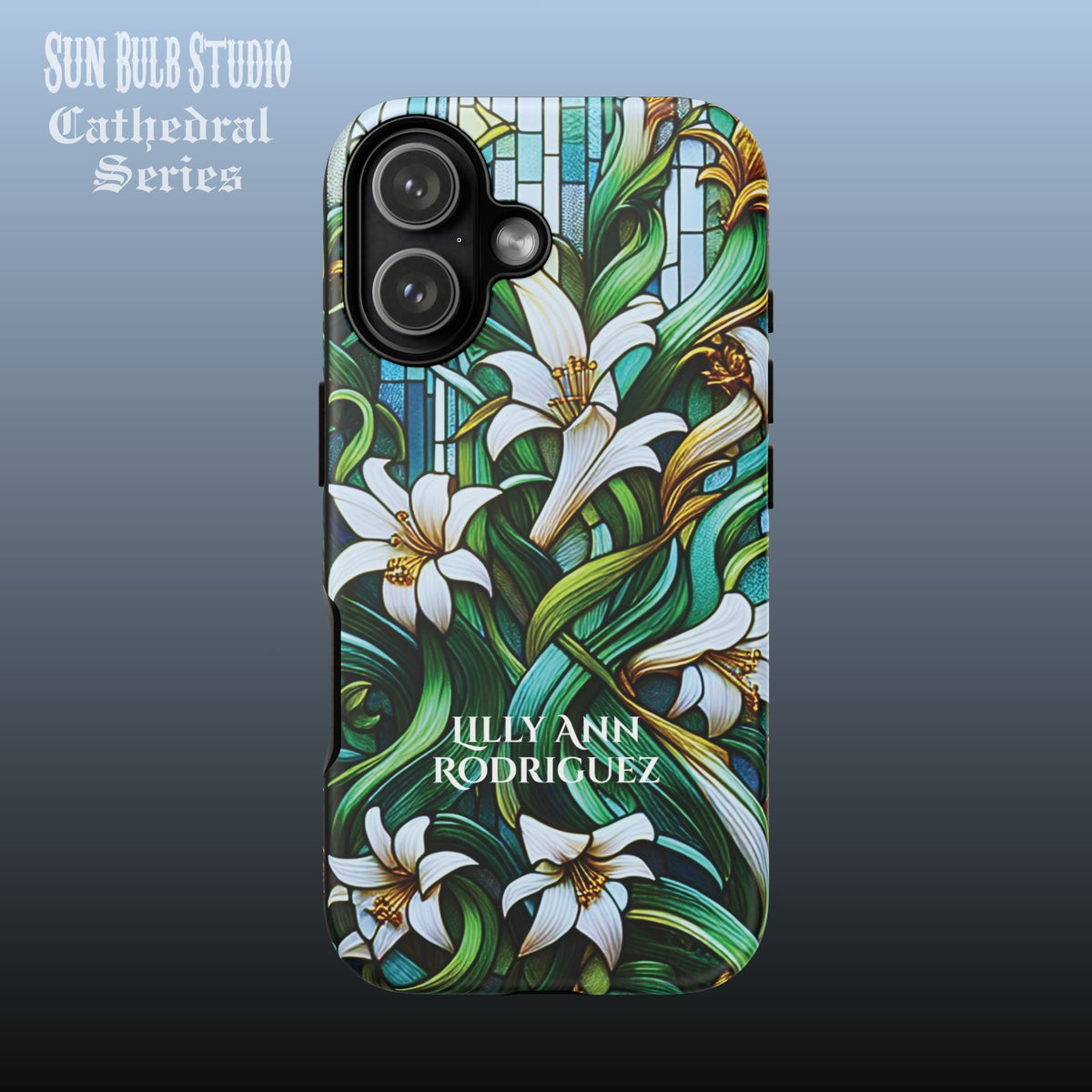 Cathedral Lilies - Personalized Phone Case