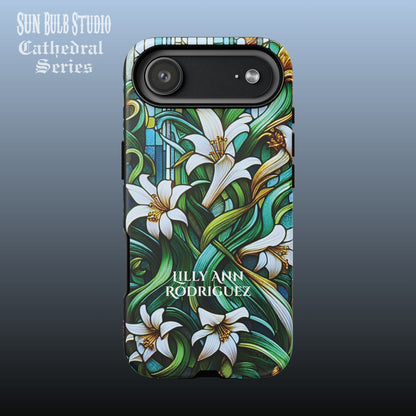 Cathedral Lilies - Personalized Phone Case