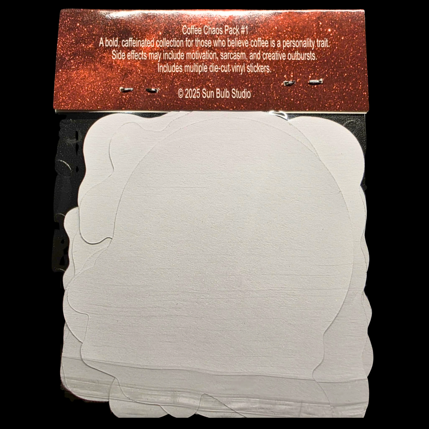 Coffee Chaos Sticker Pack — Holographic Vinyl Stickers